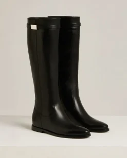 BLACK CALFSKIN BOOTS