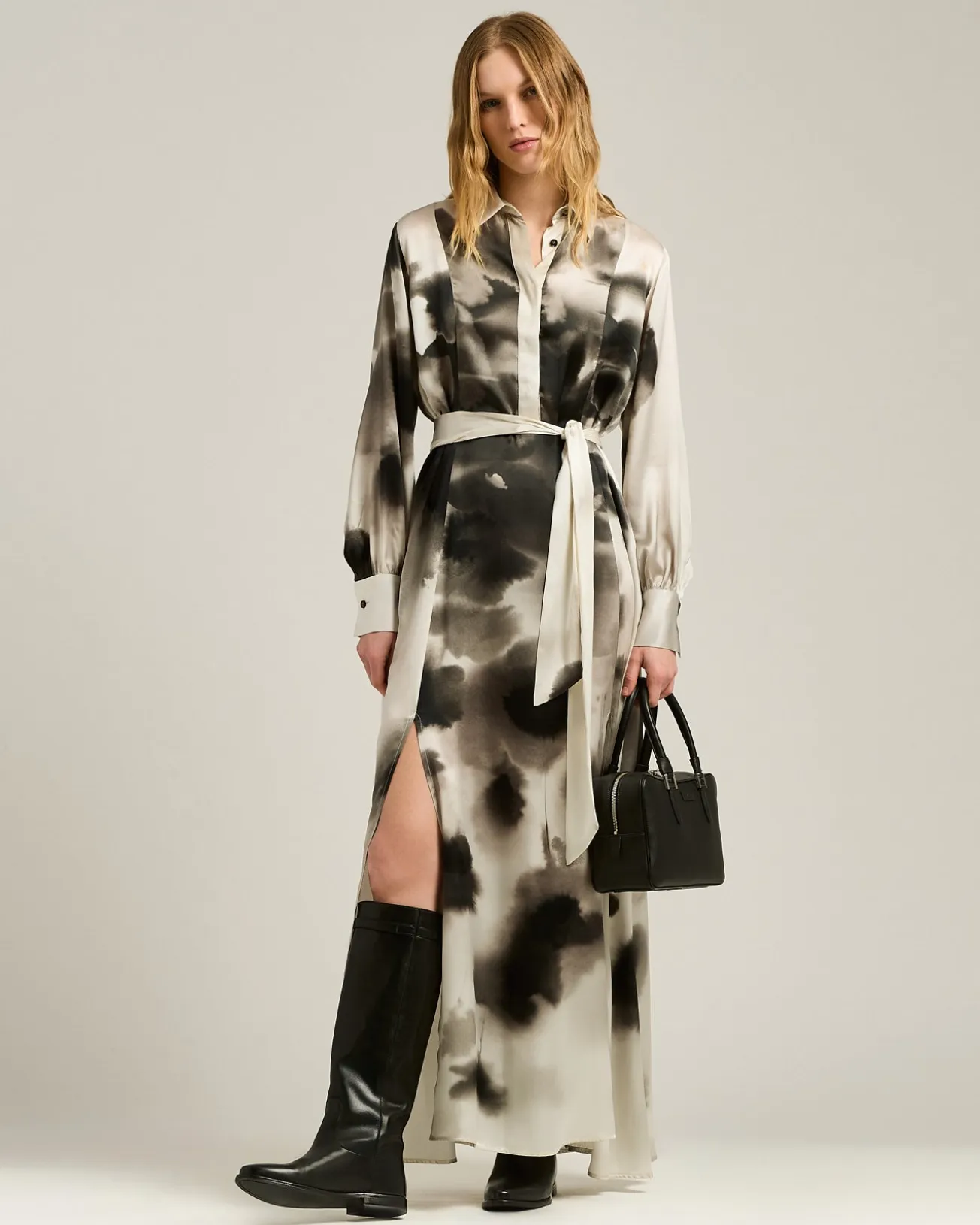 BLACK CALFSKIN BOOTS