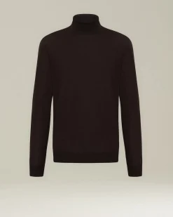 BLUE DIAMOND POLO NECK TOP