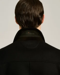 BOMBER IN PURE BLACK CASHMERE