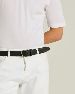 CALFSKIN BELT BLACK CALFSKIN