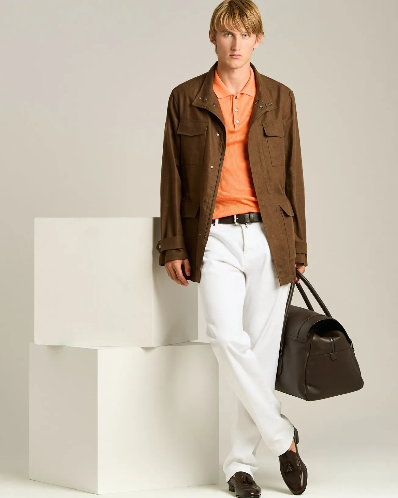 CALFSKIN TASSEL LOAFER DARK BROWN