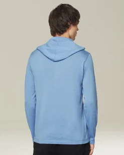 CASHMERE AND SILK HOODED TOP