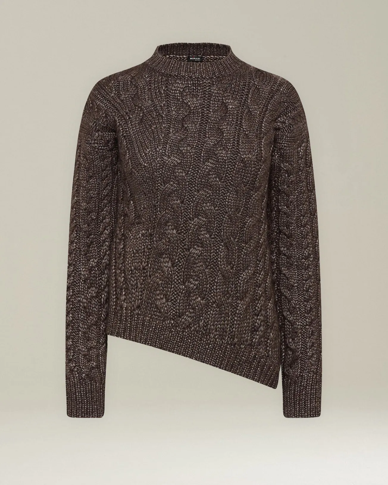 CASHMERE AND SILK JUMPER WITH BRAID