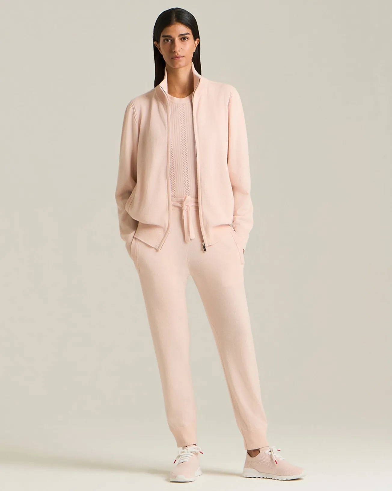 CASHMERE AND SILK OPENWORK SWEATER