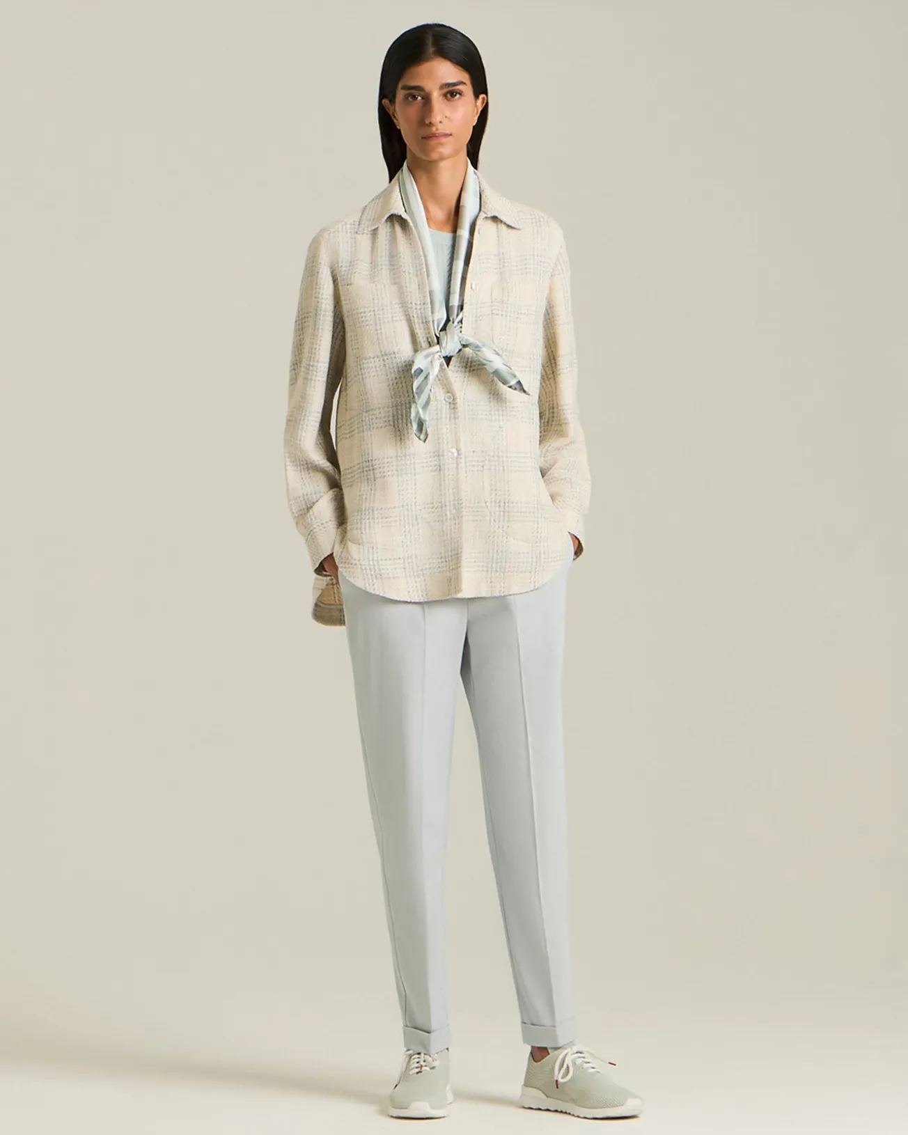 CASHMERE AND SILK OPENWORK SWEATER