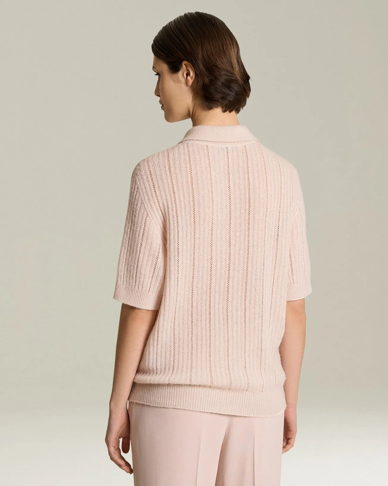 CASHMERE AND SILK PERFORATED JUMPER