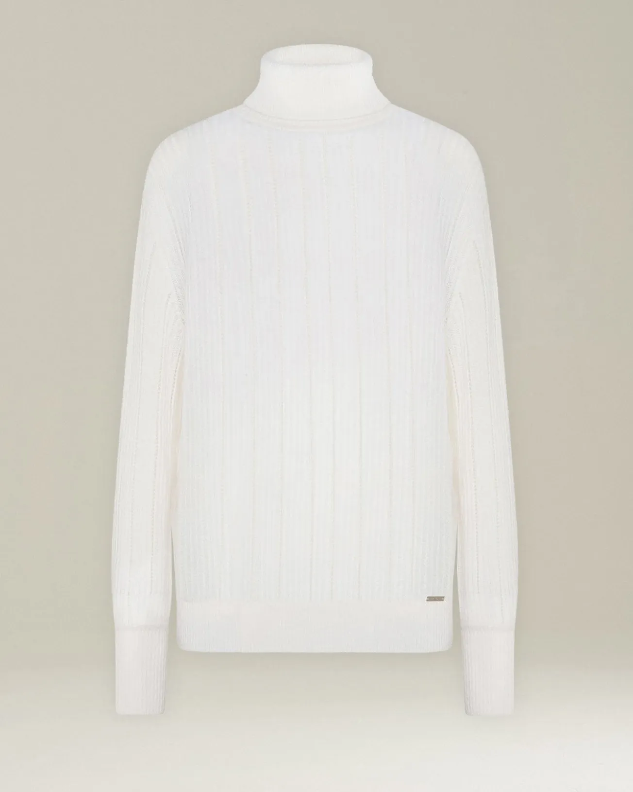 CASHMERE AND SILK RIBBED JUMPER