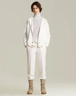 CASHMERE AND SILK RIBBED JUMPER