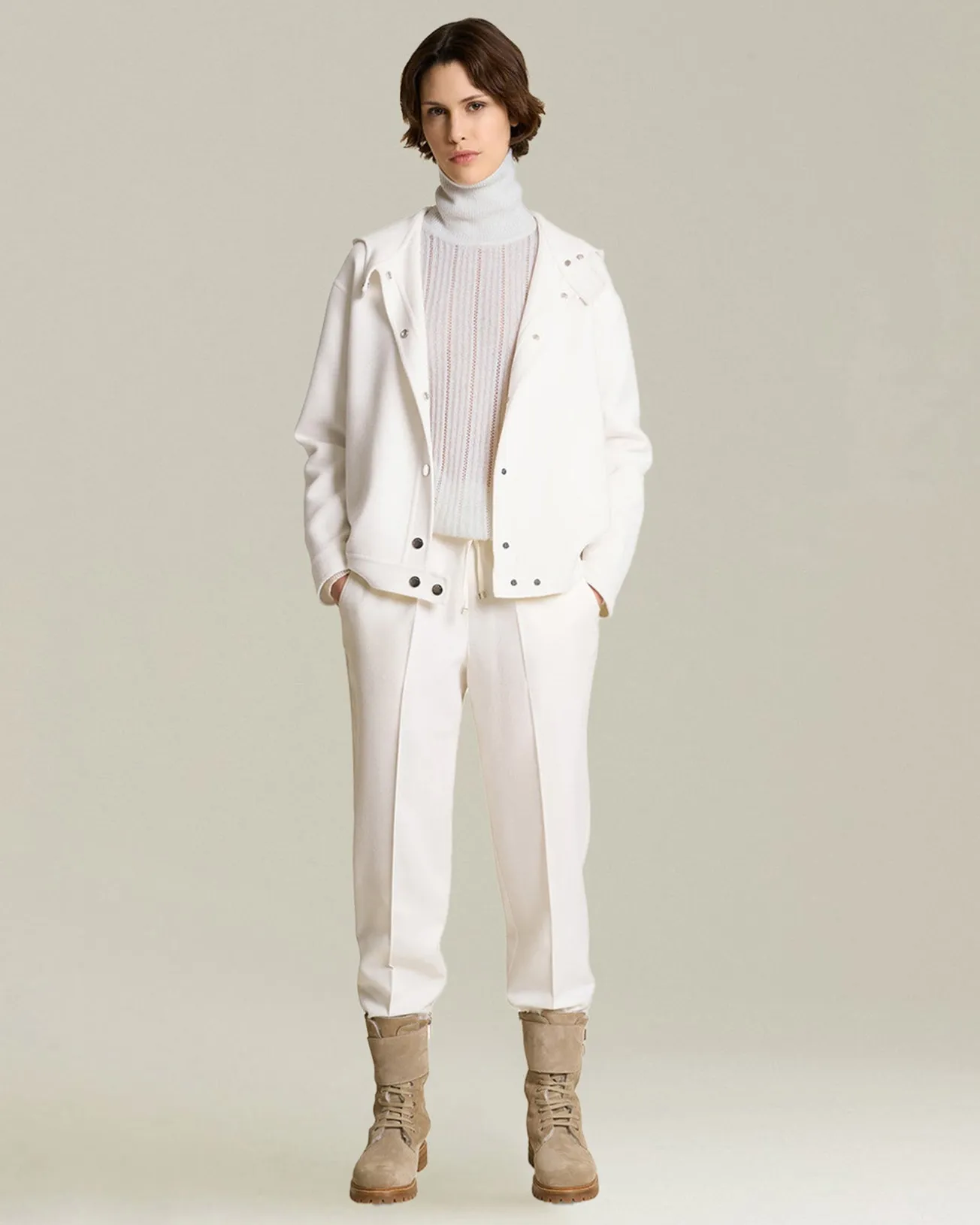 CASHMERE AND SILK RIBBED JUMPER
