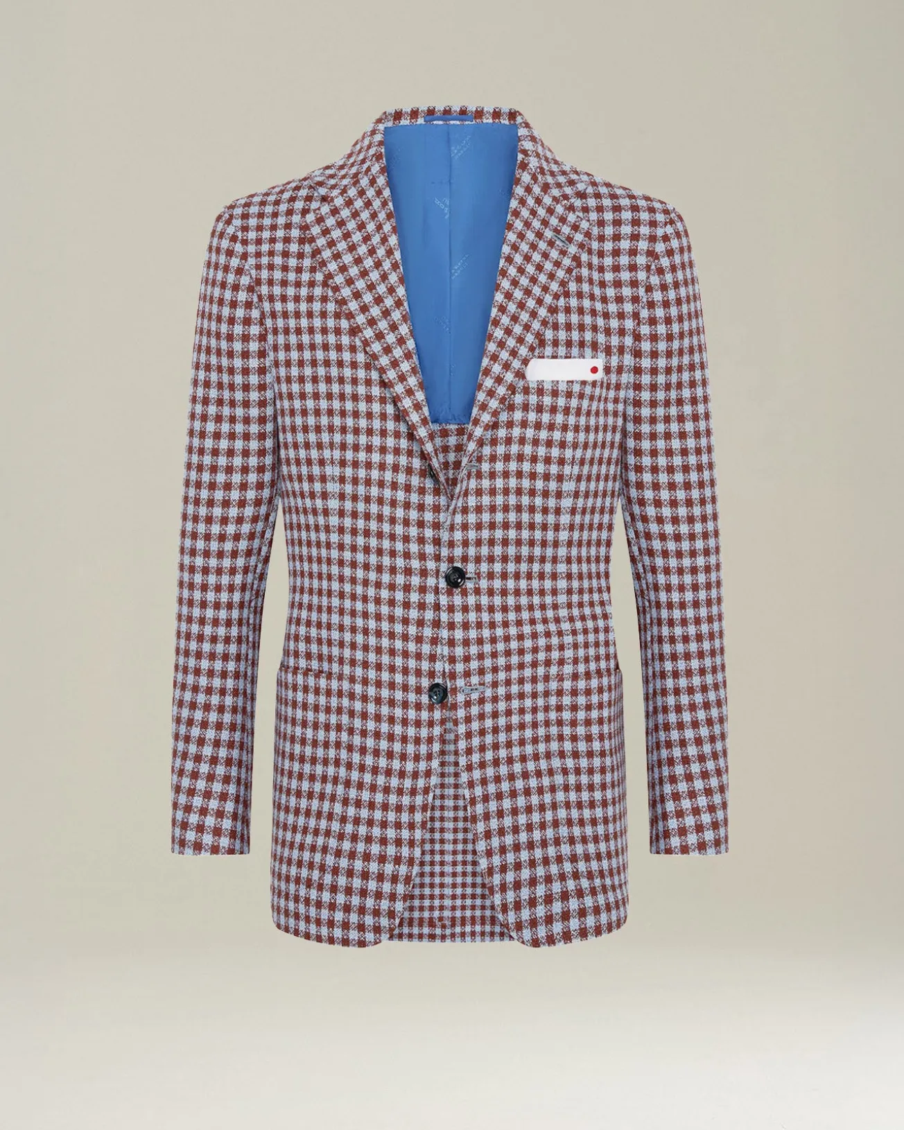CASHMERE BLEND MICRO CHECK BLAZER