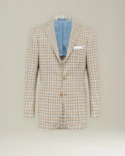 CASHMERE BLEND MICRO CHECK BLAZER