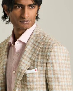 CASHMERE BLEND MICRO CHECK BLAZER