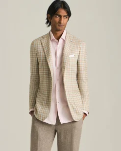 CASHMERE BLEND MICRO CHECK BLAZER