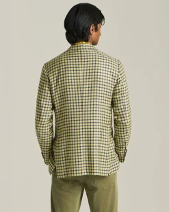 CASHMERE BLEND MICRO CHECK BLAZER