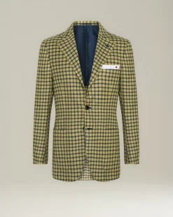 CASHMERE BLEND MICRO CHECK BLAZER