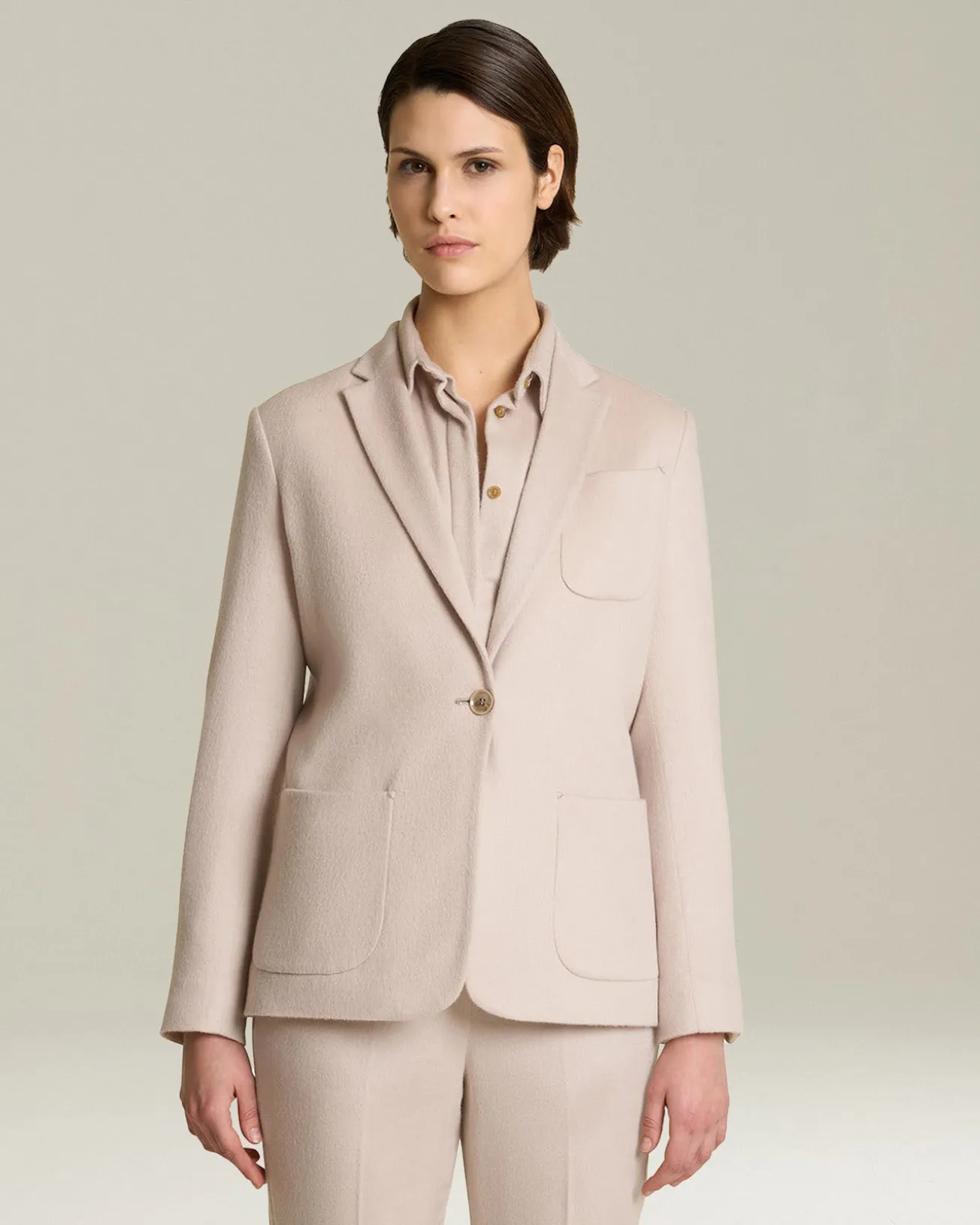 CASHMERE CLOTH BLAZER