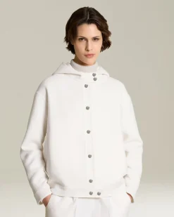 CASHMERE DOUBLE CLOTH BLOUSON