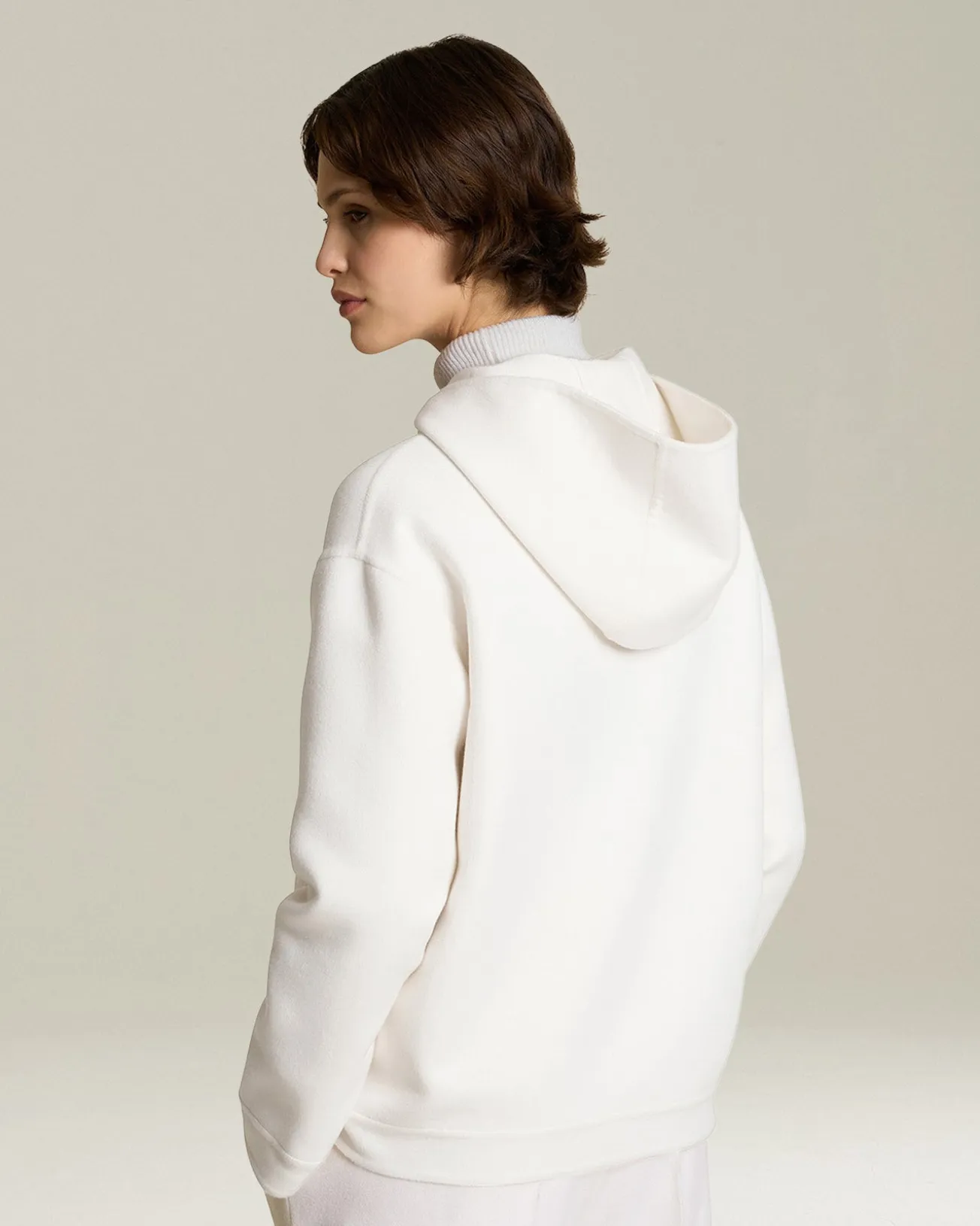 CASHMERE DOUBLE CLOTH BLOUSON
