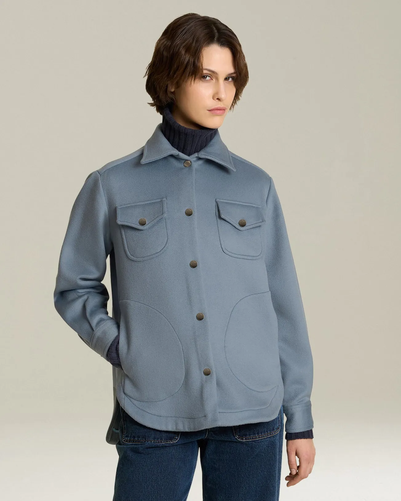 CASHMERE FLEECE OVERSHIRT