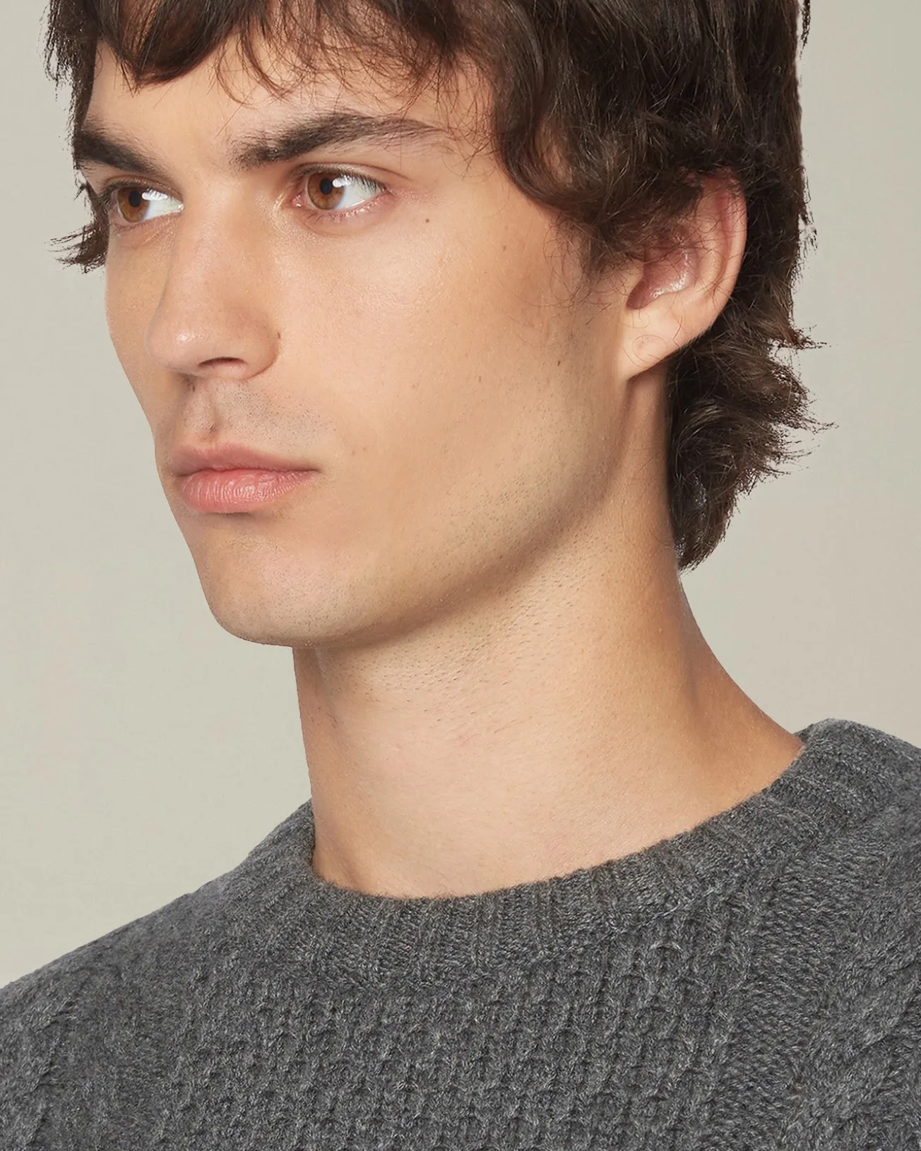 CASHMERE JUMPER WITH BRAID