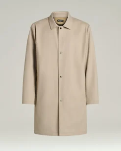 CASHMERE TRENCH COAT BEIGE IN BROWN