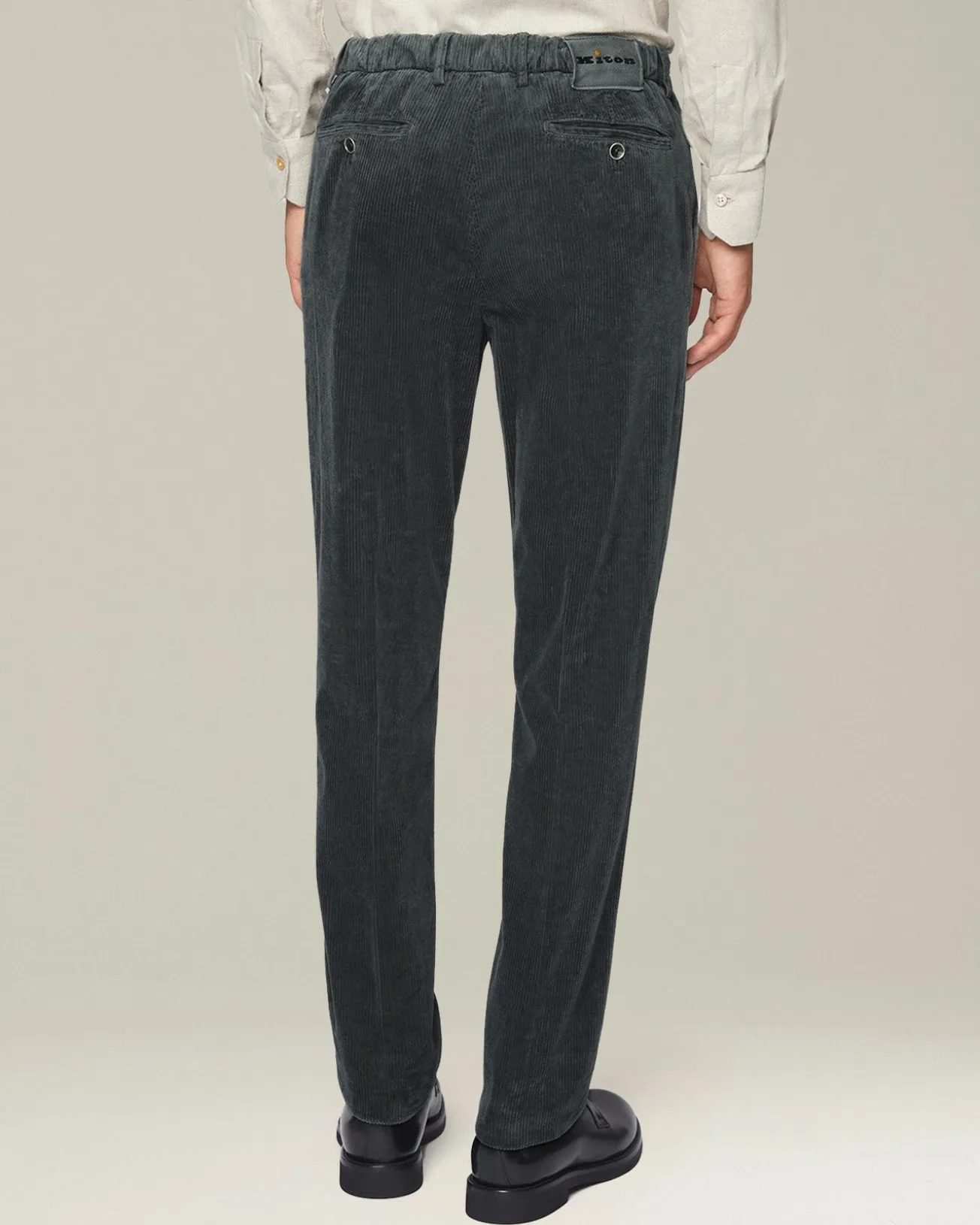 CASUAL COTTON AND CASHMERE TROUSERS