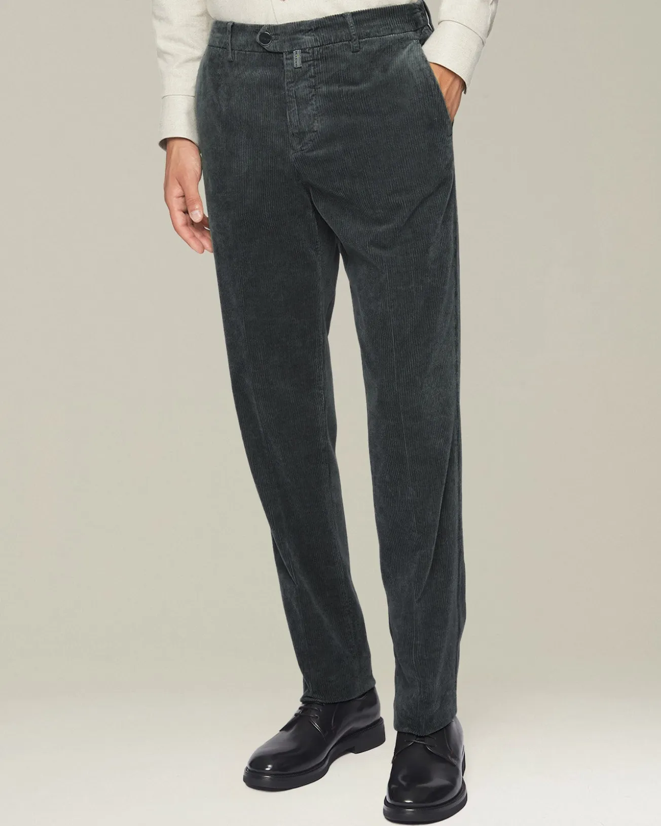 CASUAL COTTON AND CASHMERE TROUSERS