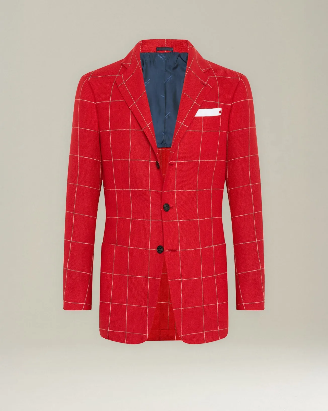 CHECKED CASHMERE BLEND BLAZER