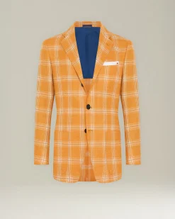 CHECKED CASHMERE BLEND BLAZER