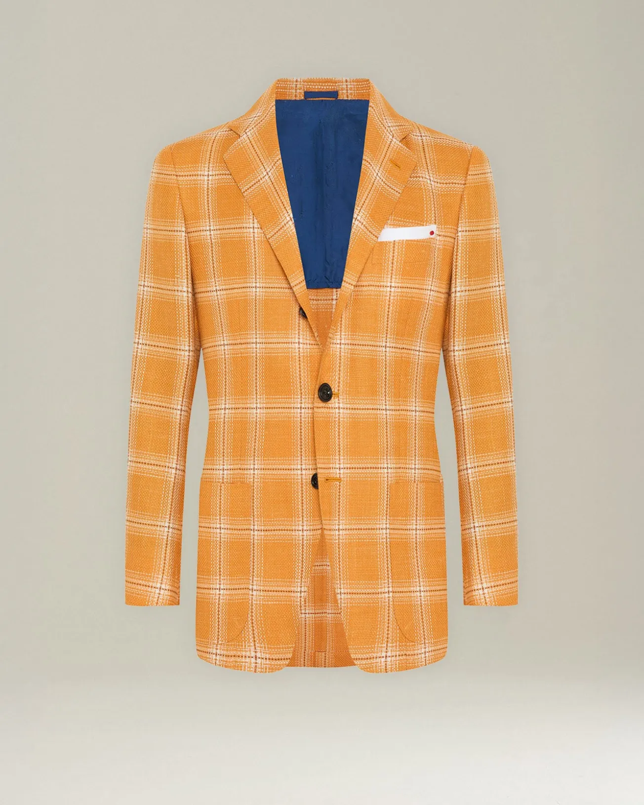 CHECKED CASHMERE BLEND BLAZER