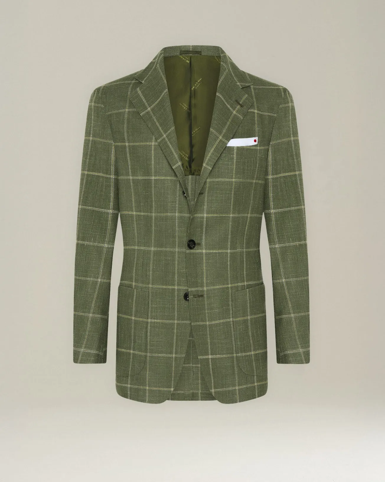 CHECKED CASHMERE BLEND BLAZER