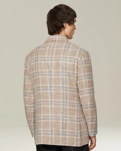 CHECKED CASHMERE BLEND JACKET