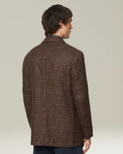 CHECKED CASHMERE BLEND JACKET