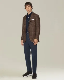CHECKED CASHMERE BLEND JACKET