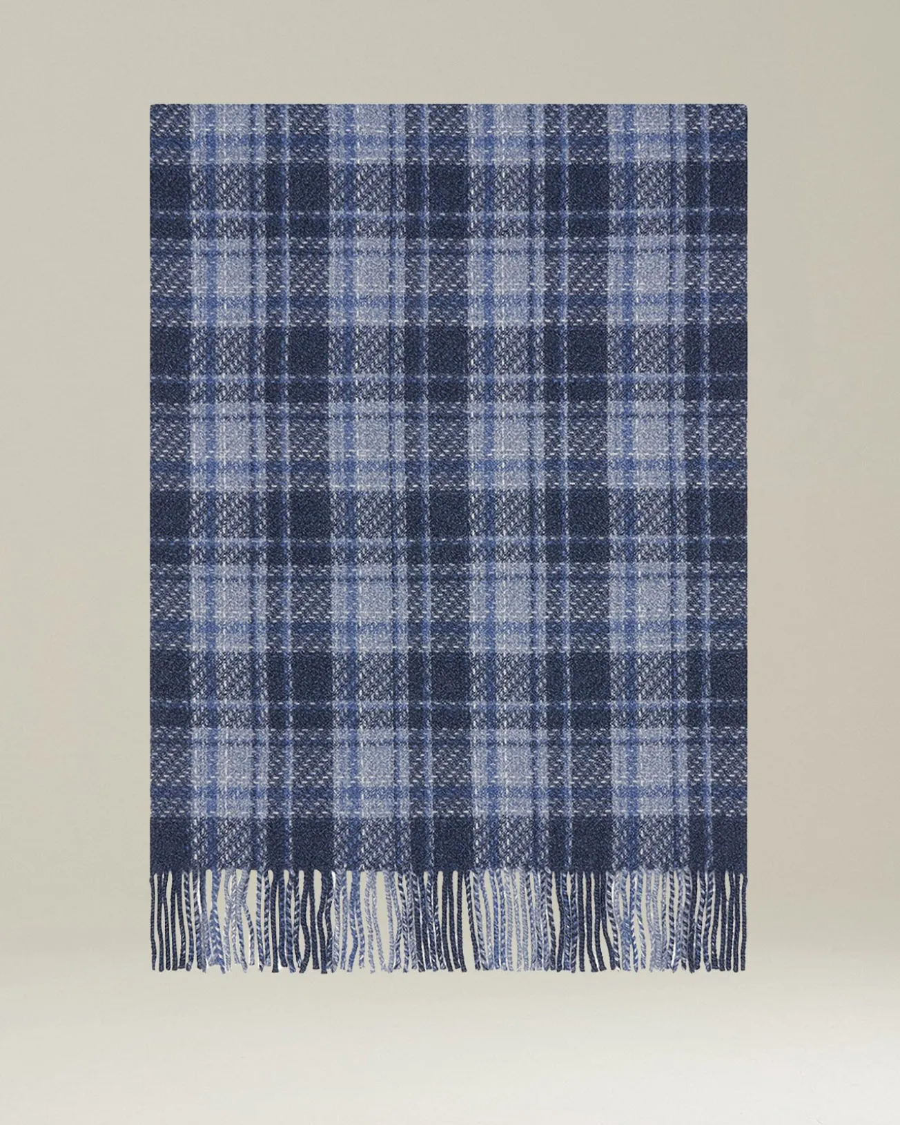 CHECKED CASHMERE SCARF