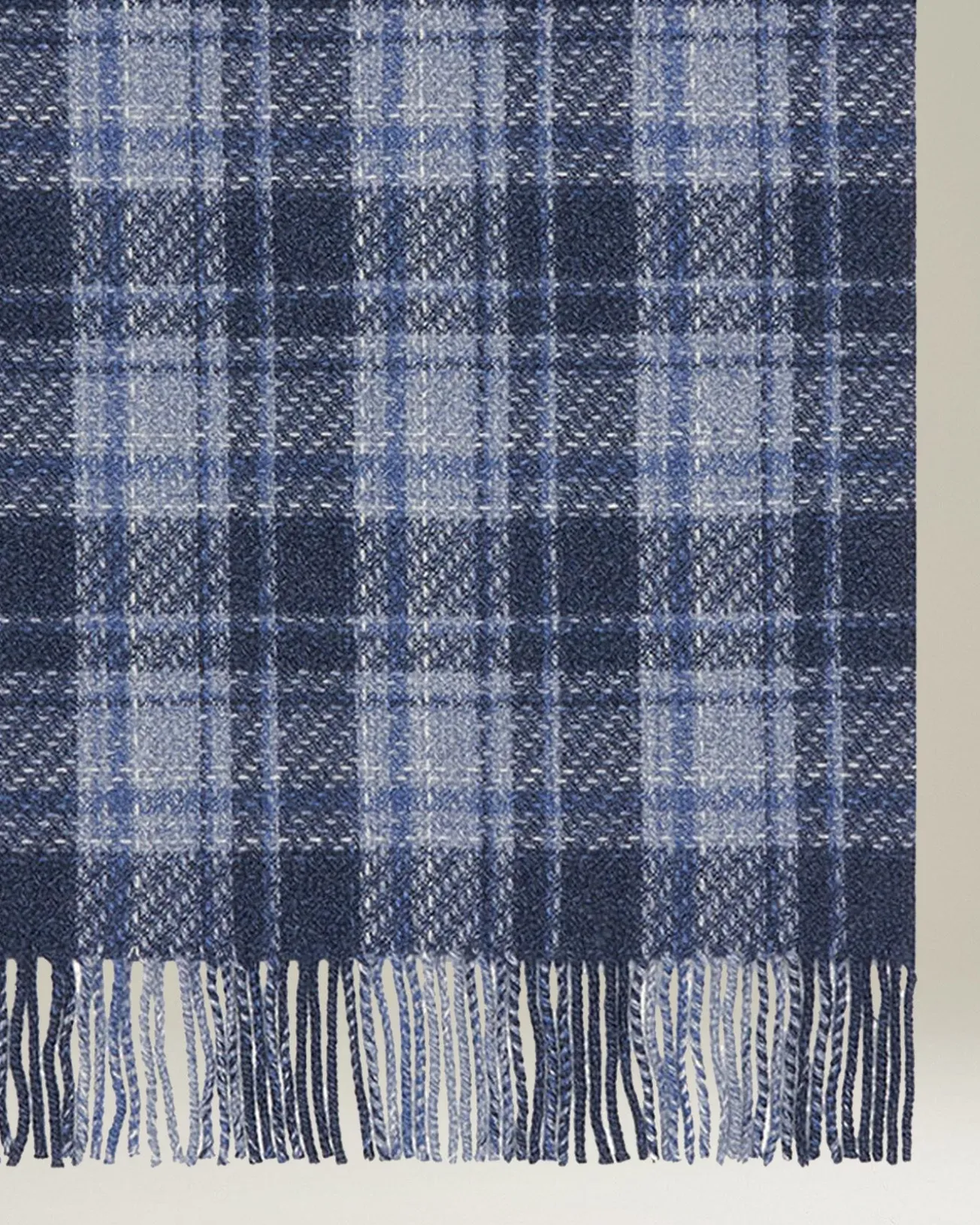 CHECKED CASHMERE SCARF
