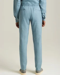 COMFORT LINEN BLEND TROUSERS