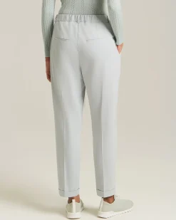 COTTON AND CASHMERE TROUSERS