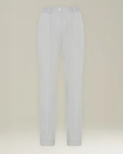 COTTON AND CASHMERE TROUSERS