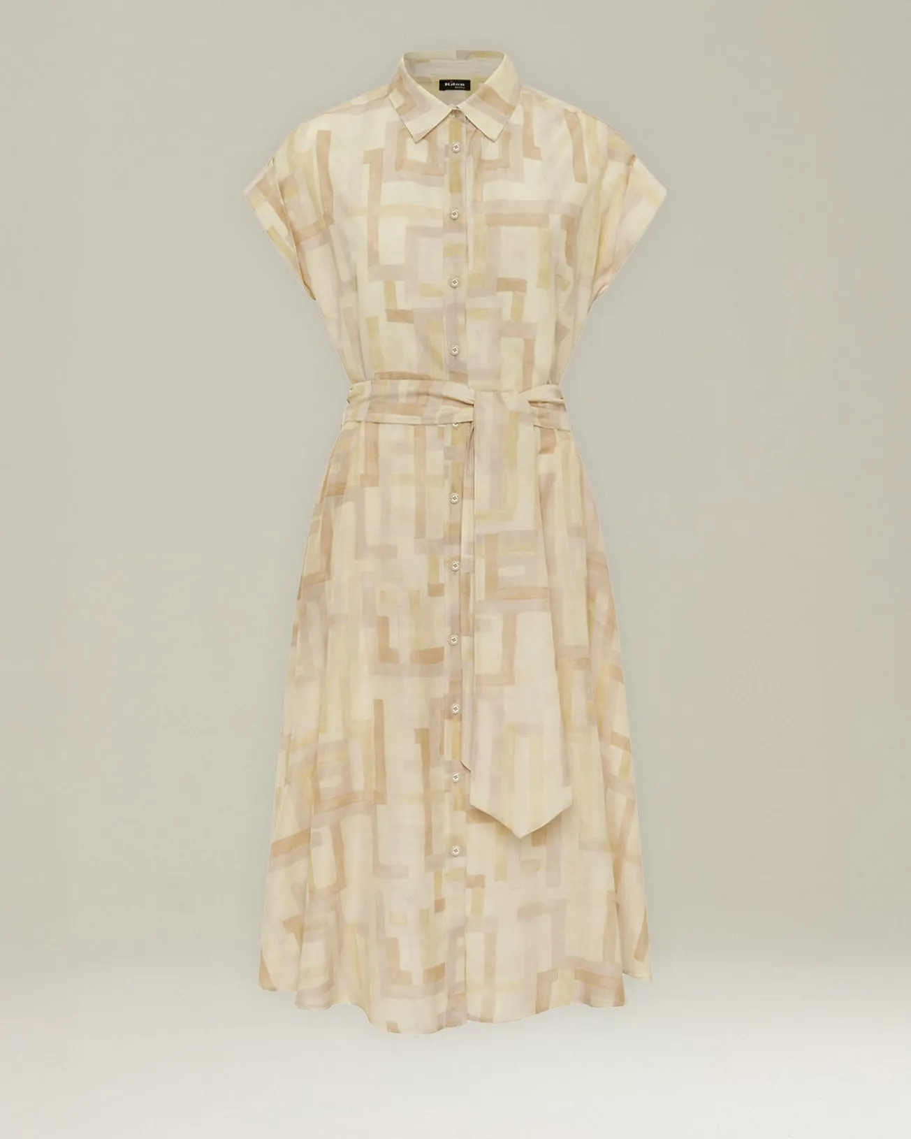 COTTON AND SILK VOILE DAY DRESS