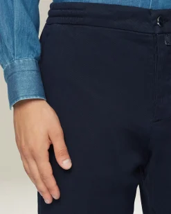 COTTON BLEND COMFORT TROUSERS