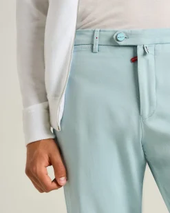 COTTON CHINO TROUSERS IN POWDER BLUE