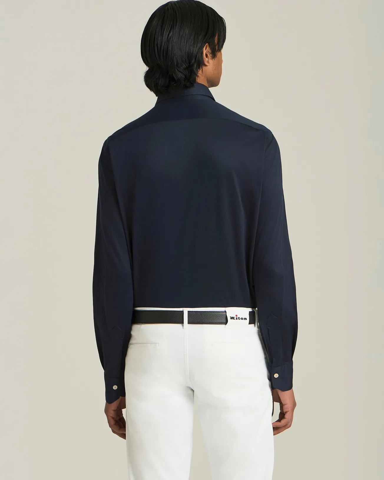 COTTON JERSEY SHIRT BLUE
