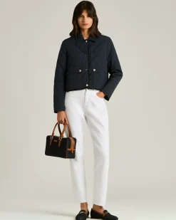 COTTON KISS ME BAG WITH CALFSKIN LEATHER DETAIL