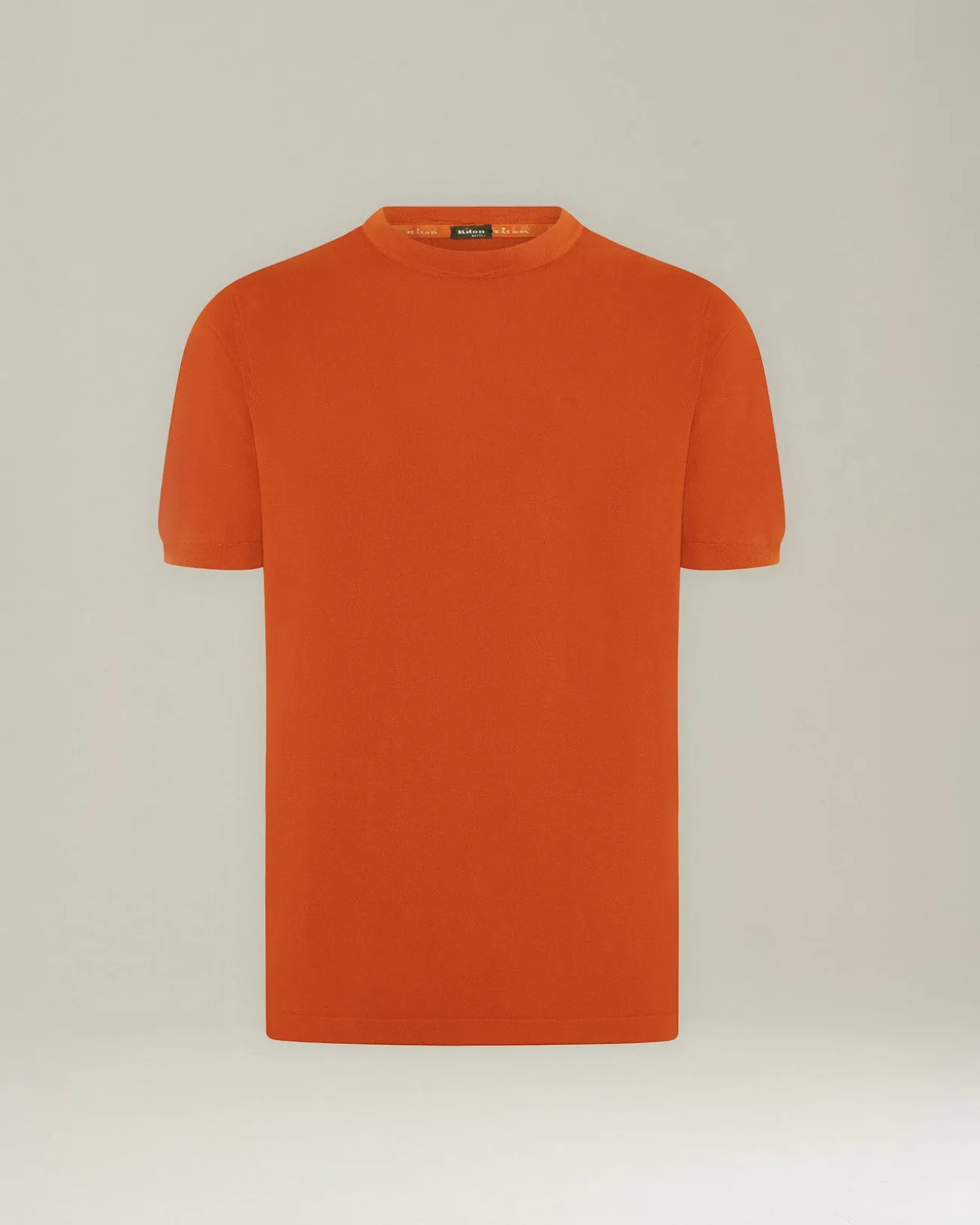 COTTON KNIT CREW NECK T-SHIRT