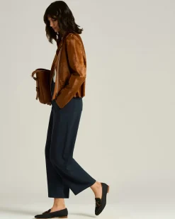 COTTON TASSEL LOAFER DENIM UPPER WITH CALFSKIN LEATHER TRIM
