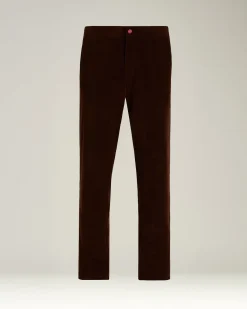 DARK BROWN CORDUROY TROUSERS