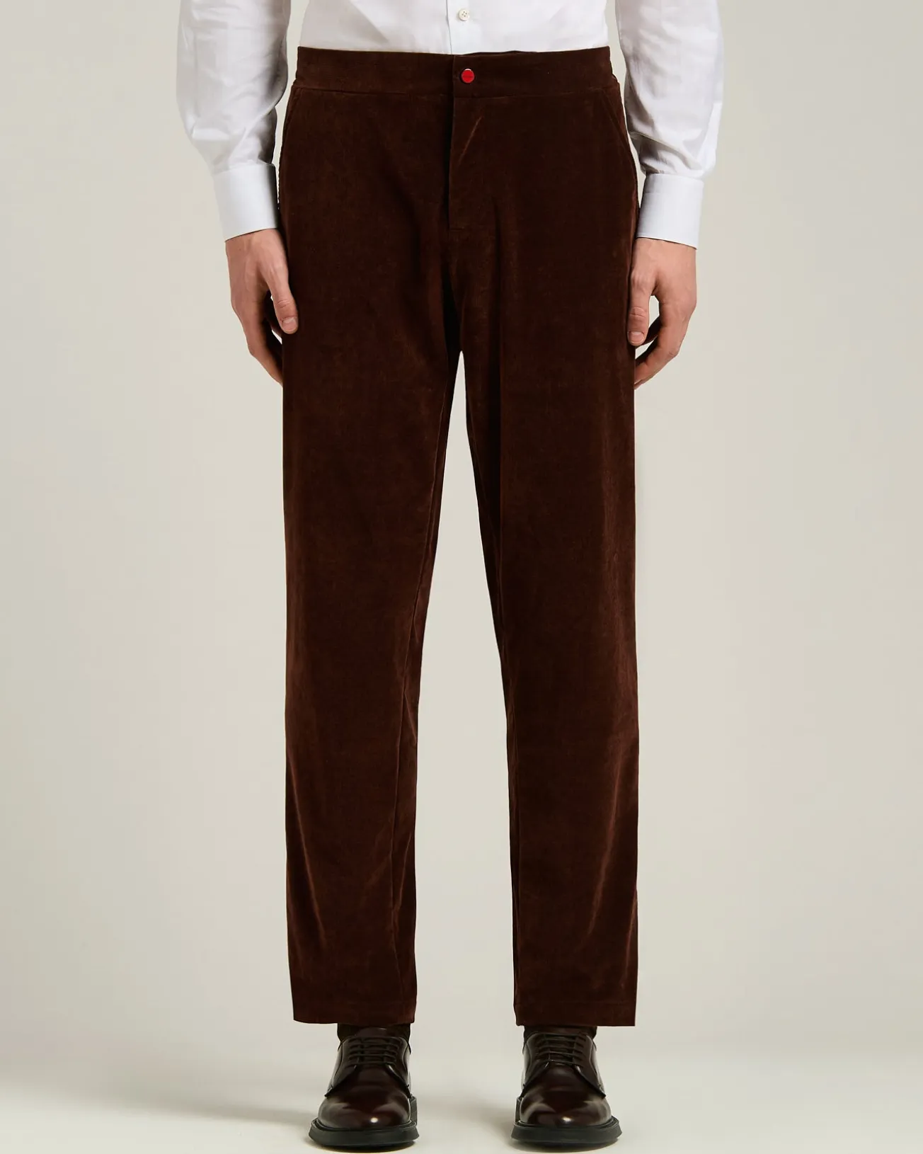 DARK BROWN CORDUROY TROUSERS