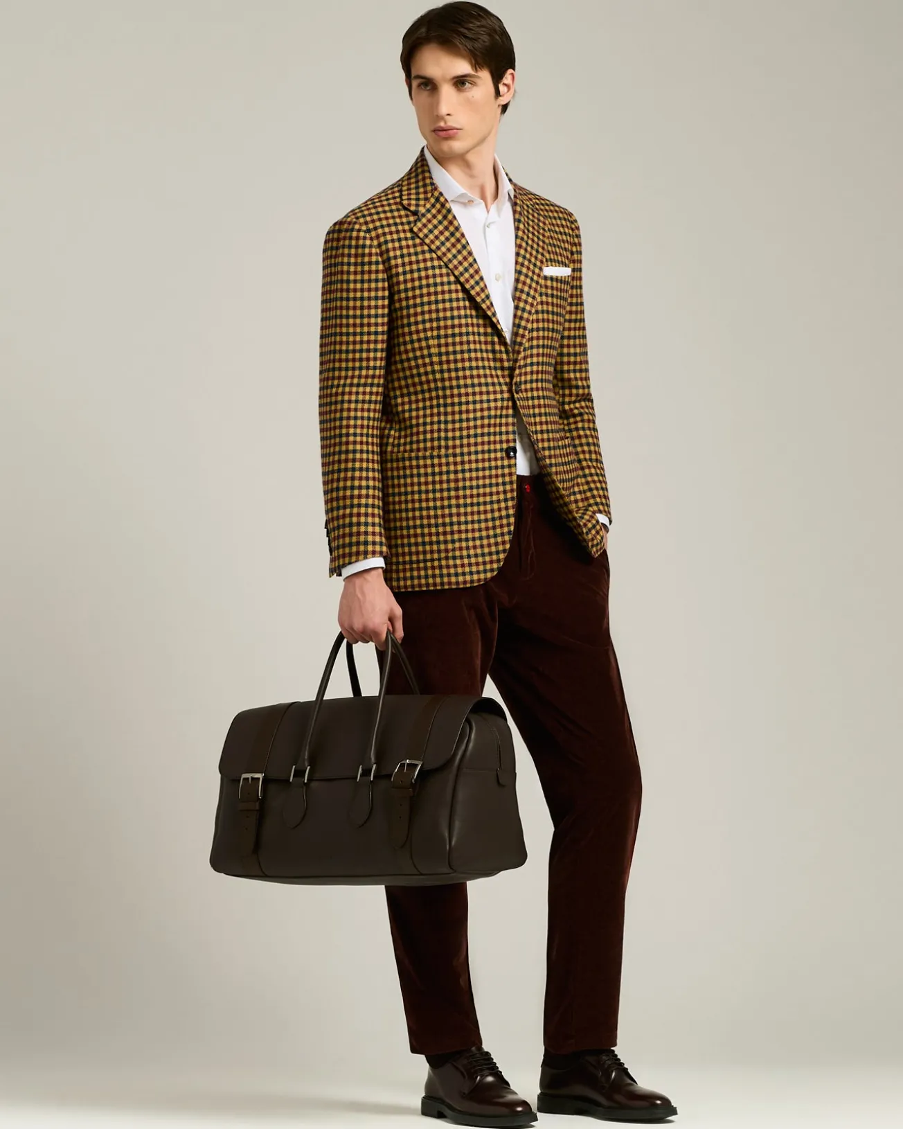 DARK BROWN CORDUROY TROUSERS